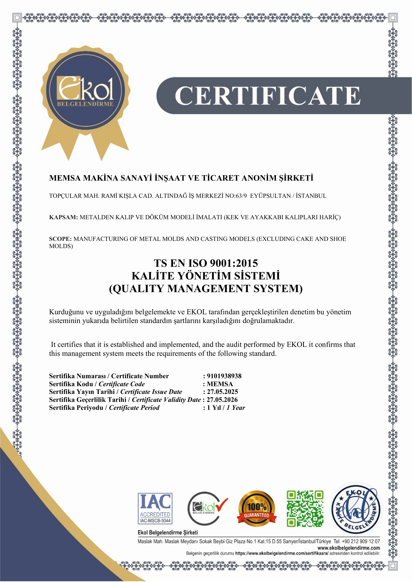 ISO 9001:2015