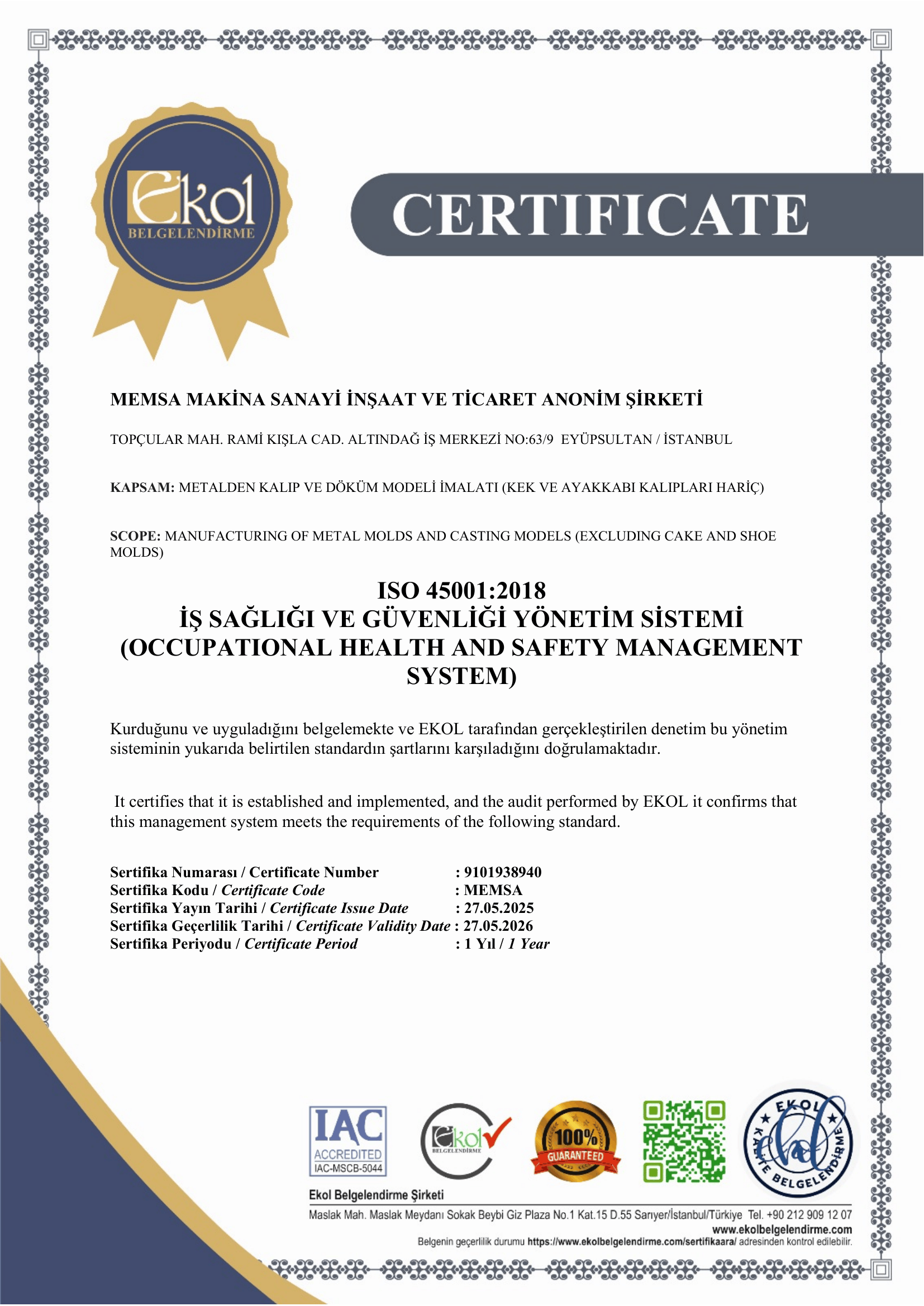 ISO 45001:2018